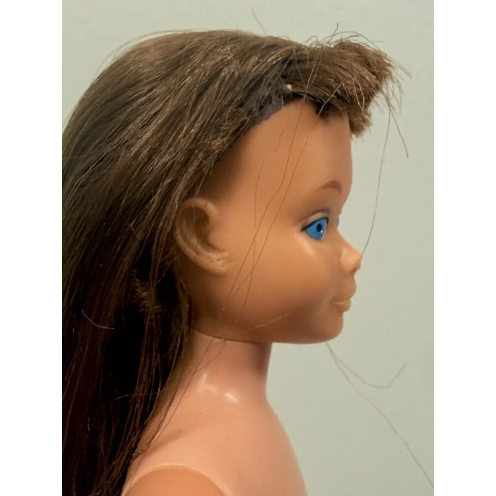 Vintage 1963 Skipper Doll 0950 Light Brunette Straight Leg Mattel Barbie Early